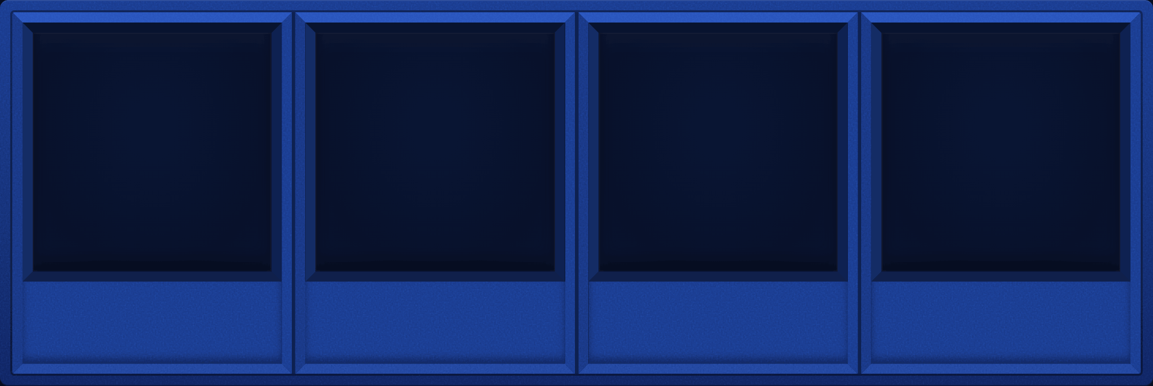 Blue Display Case (1x4)
